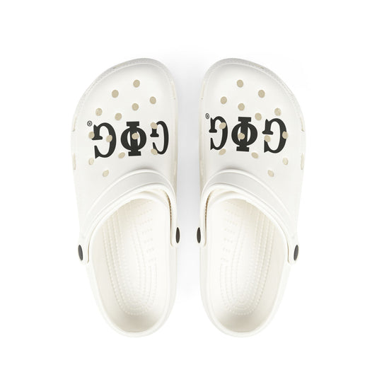 White Groove Phi Groove Clogs