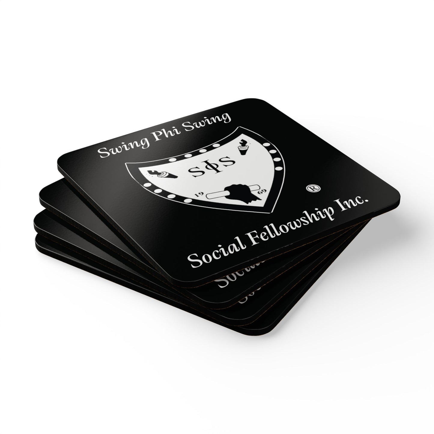 Swing Phi Swing Corkwood Coaster Set