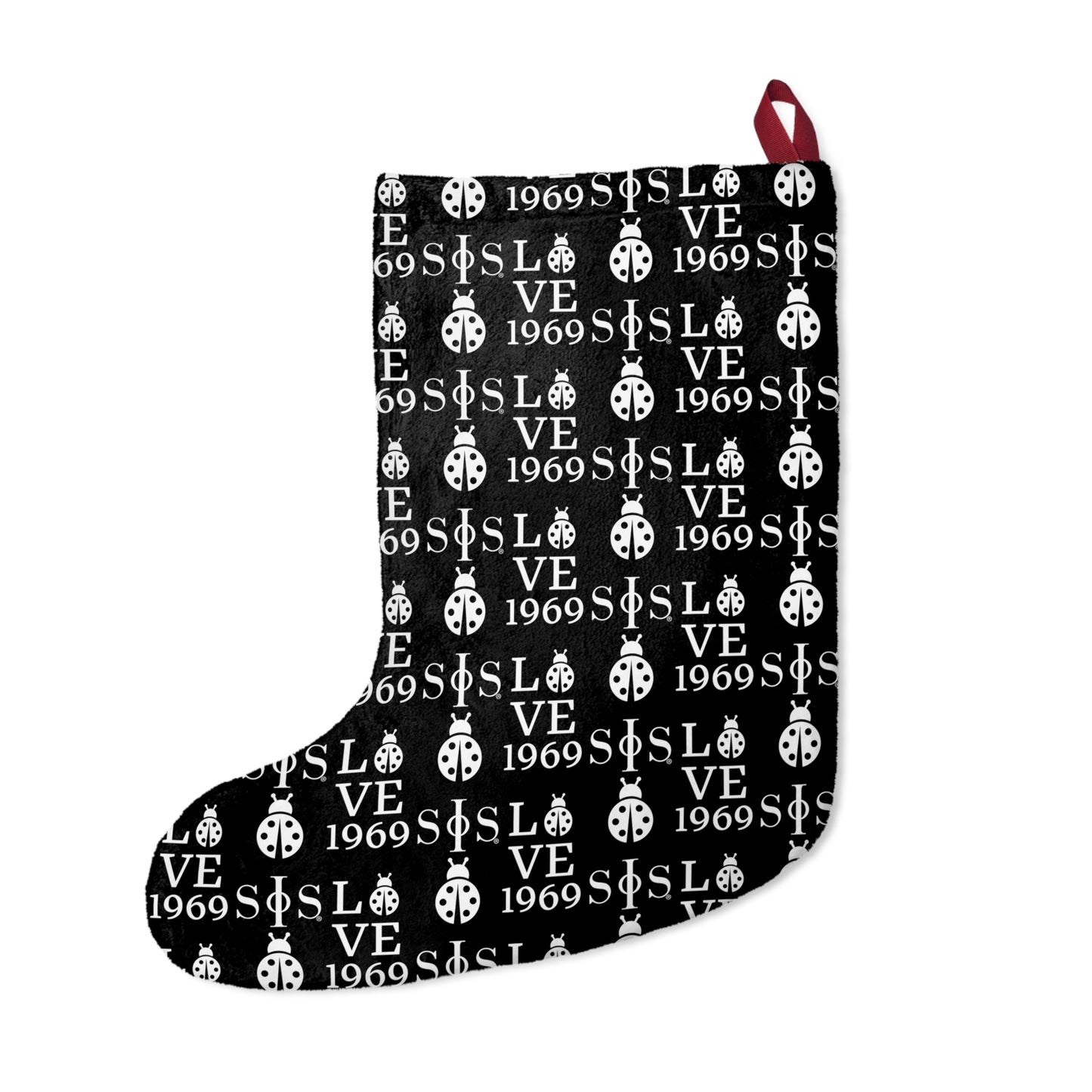 Black Swing Phi Swing patterned Christmas Stocking